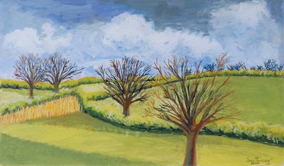 Suffolk Spring Sky by Joan Thewsey